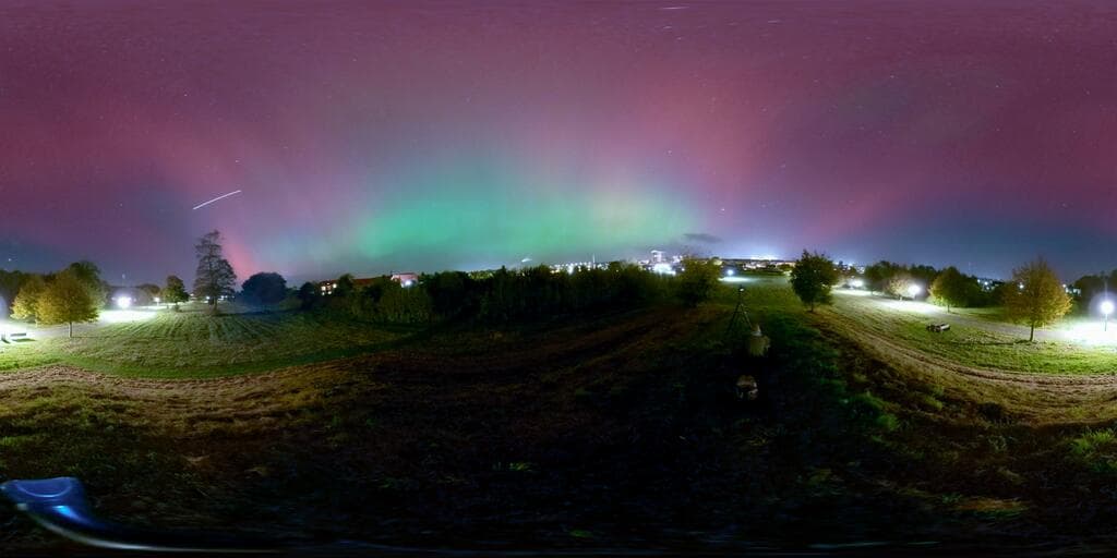 Northern light in  Denmark
