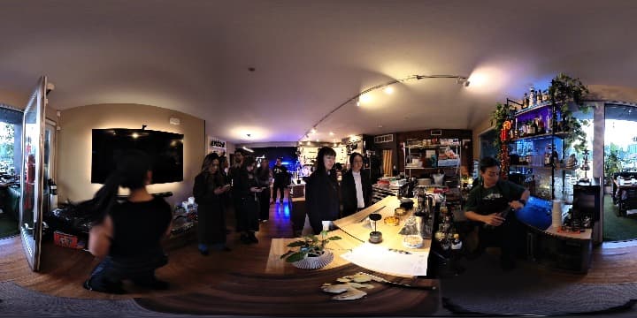 Jackie bartending @ the Rosalynn