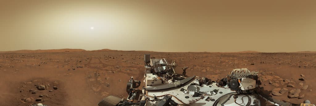 Mars Panorama - Perseverance rover: Martian solar days 53-64