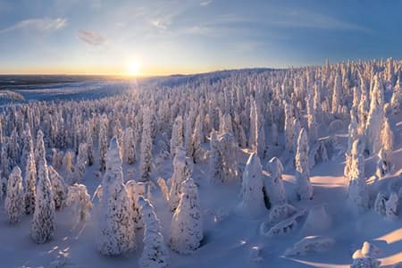 Snowy Fairytale. Short version. Lapland, Finland