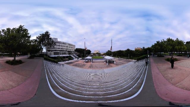 Flagpoles at UC Irvine